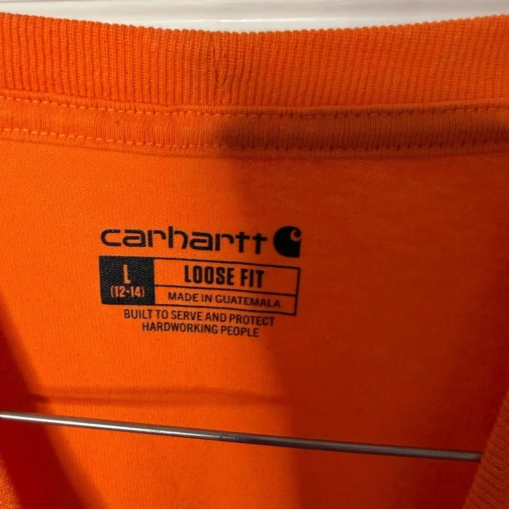 Carhartt Men's Bright Orange Short Sleeve Tee